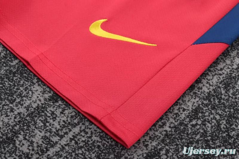 Retro Kids 10/11 Barcelona Red Blue Home Long Sleeve Jersey