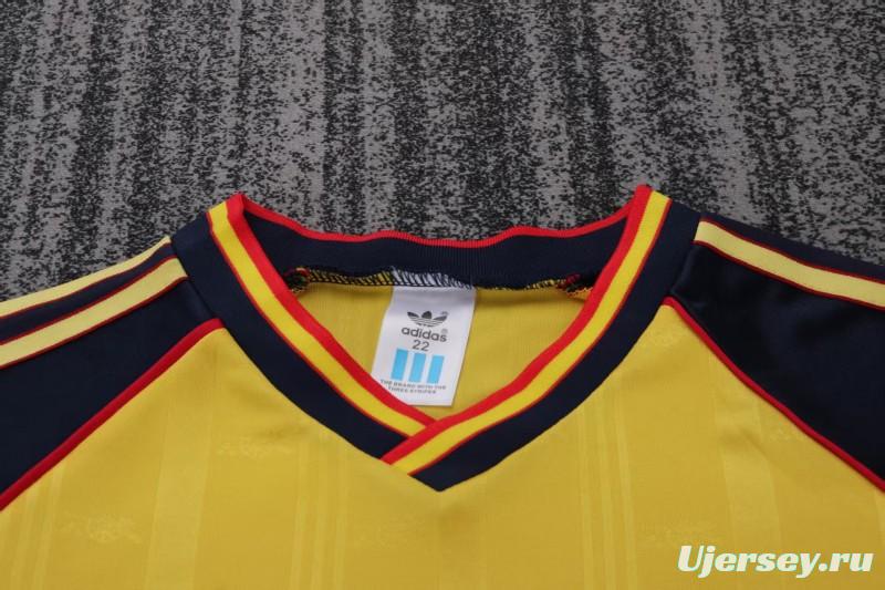 Retro Kids 88/90 Arsenal Yellow Away Jersey