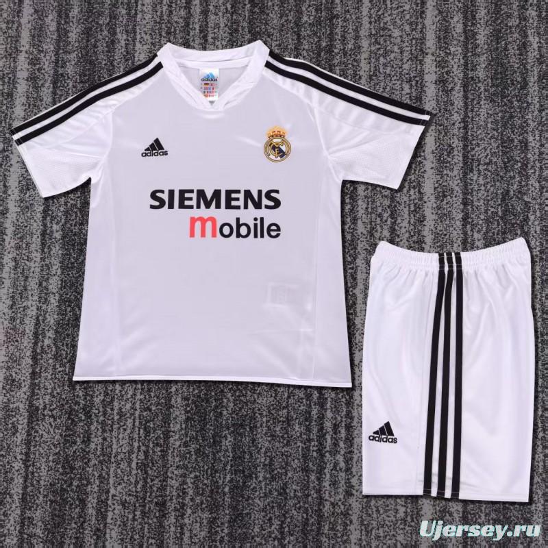 Retro Kids 04/05 Real Madrid Home Jersey