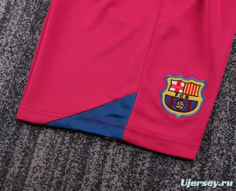 Retro Kids 05/06 Barcelona Home League Version Long Sleeve Jersey