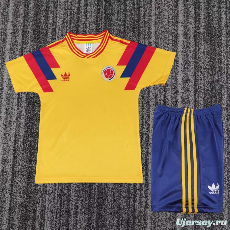 Retro Kids 1990 Colombia Home Jersey