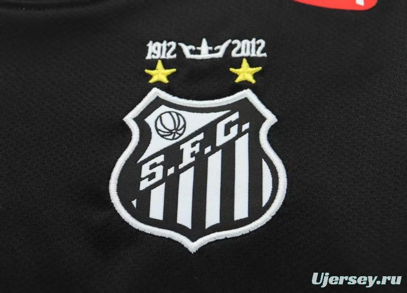 Retro Kids 12/13 Santos FC Black Long Sleeve Jersey