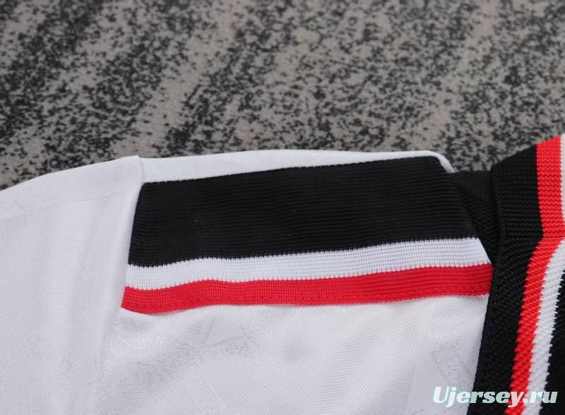 Retro Kids 98/99 Manchester United White Away Jersey