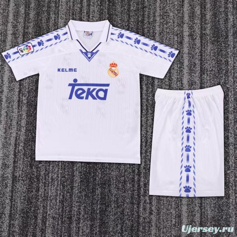 Retro Kids 96/97 Real Madrid Home Jersey