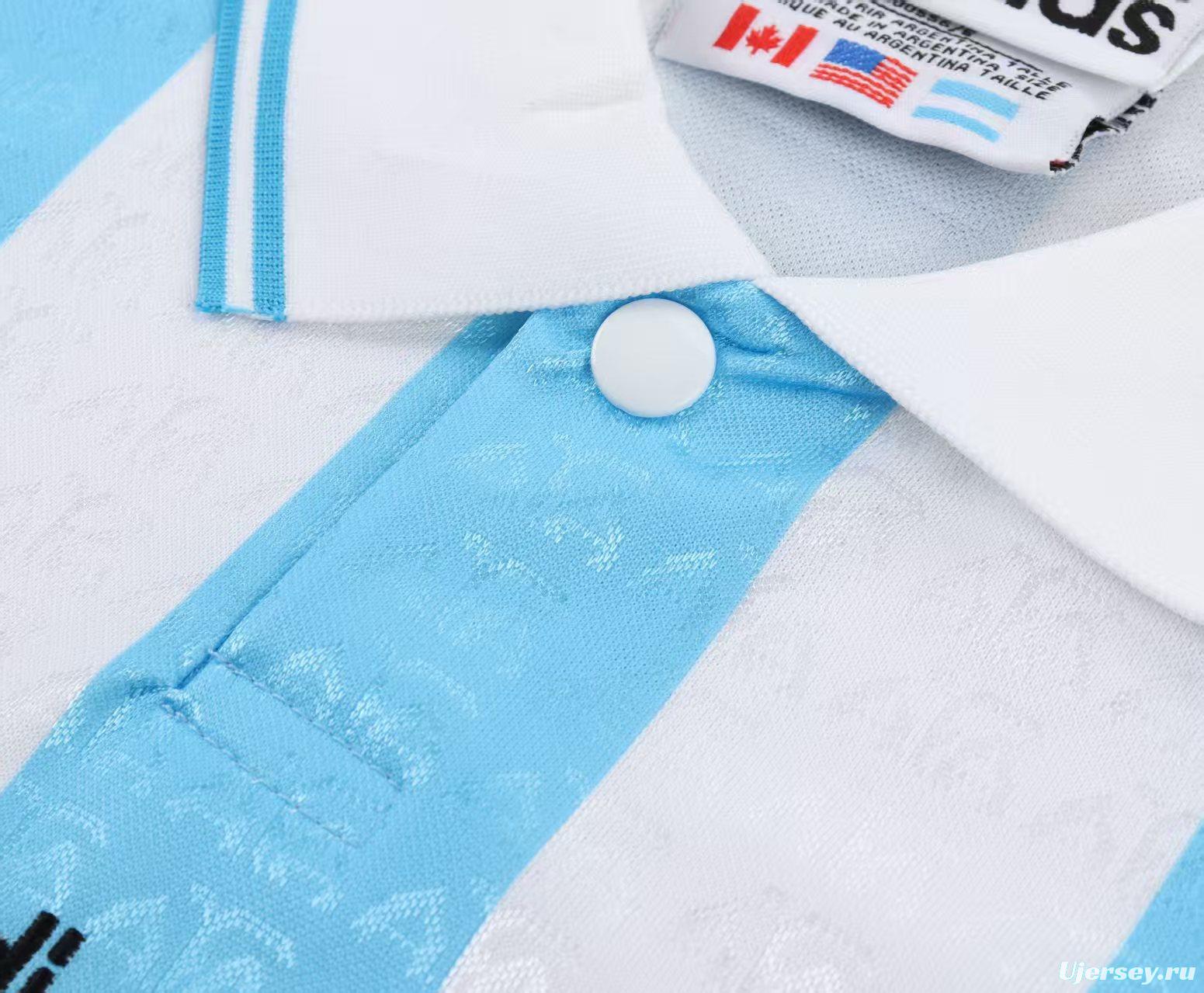 Retro Kids 1994 Argentina Home Jersey
