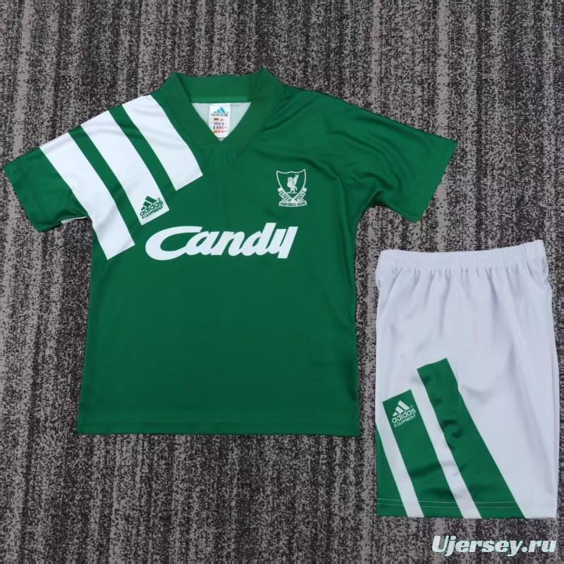 Retro Kids 91/92  Liverpool Away Jersey