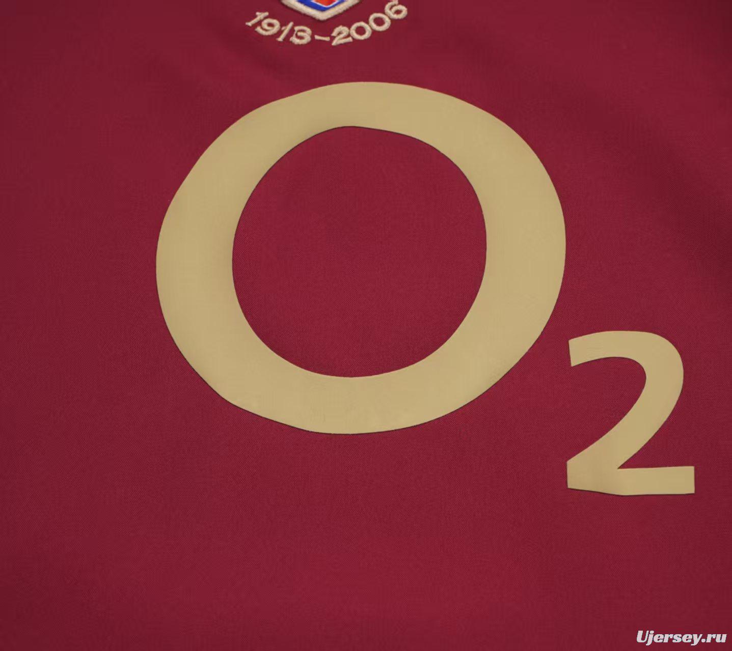 Retro Kids 05/06 Arsenal Home Long Sleeve Jersey