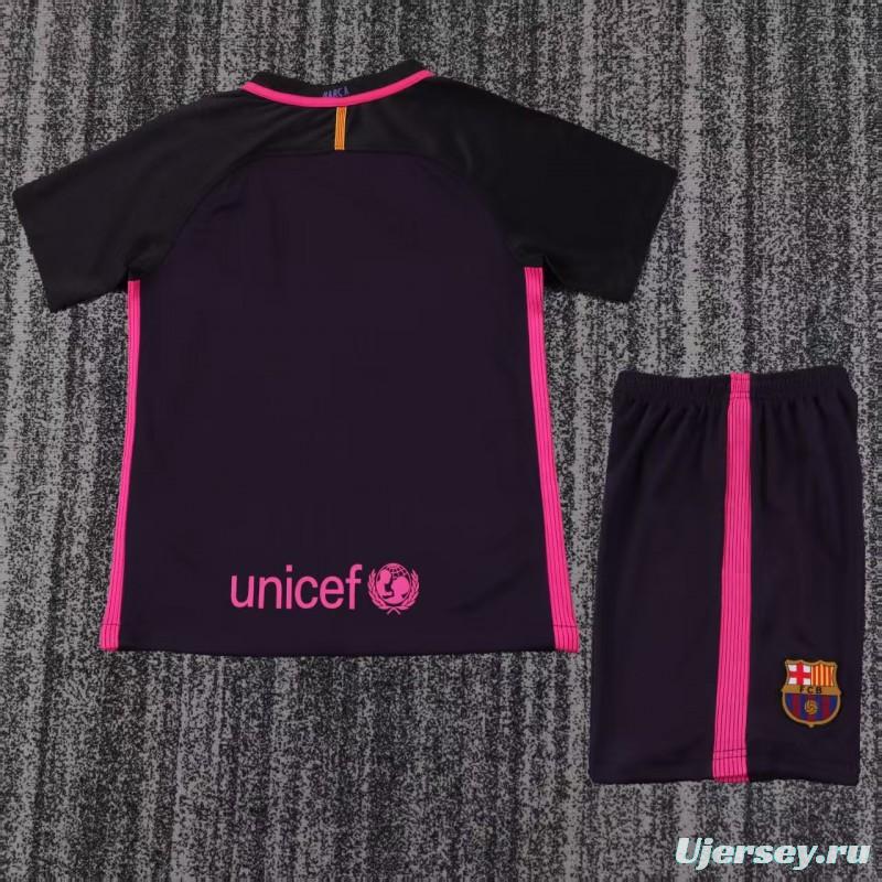 Retro Kids 16/17 FC Barcelona Away Jersey