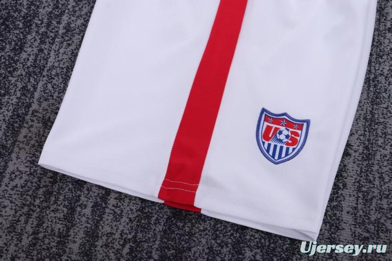 Retro 2014 Kids USA White Home Jersey
