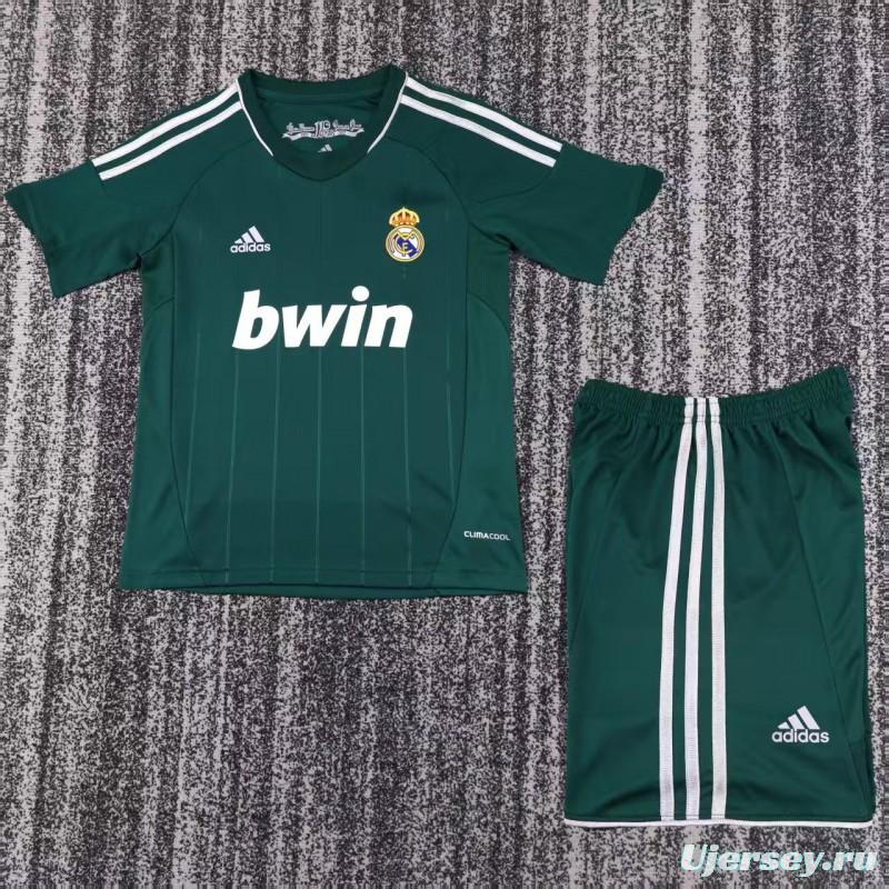 Retro Kids 12/13  Real Madrid Third Green Jersey