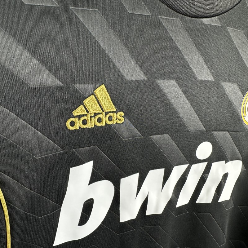 Retro Kids 11/12 Real Madrid Black Away Jersey