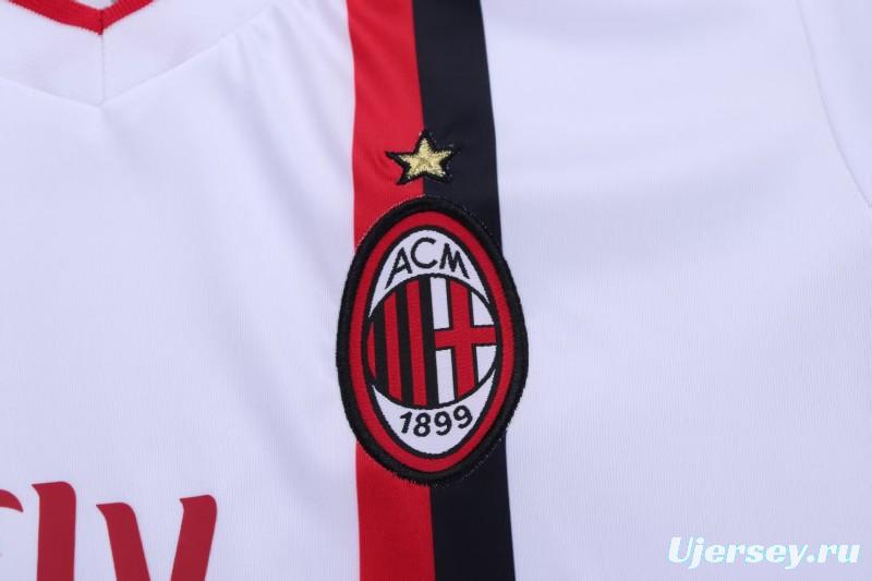 Retro 2010/11 Kids AC Milan White Away Jersey