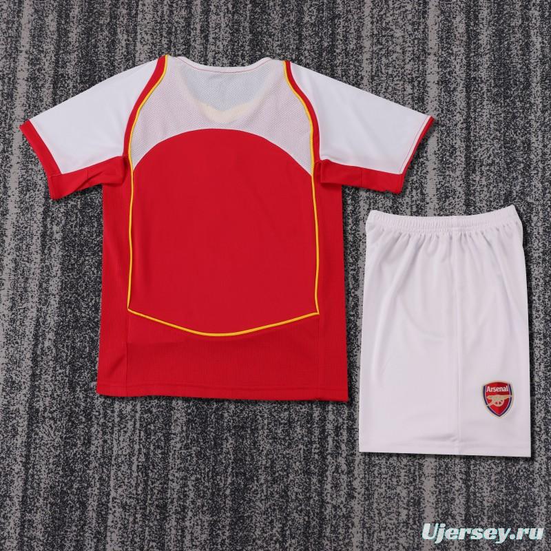 Retro Kids 04/05 Arsenal Home Jersey