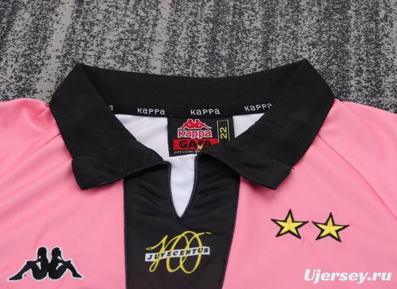 Retro Kids 97/98 Juventus Pink Away Jersey
