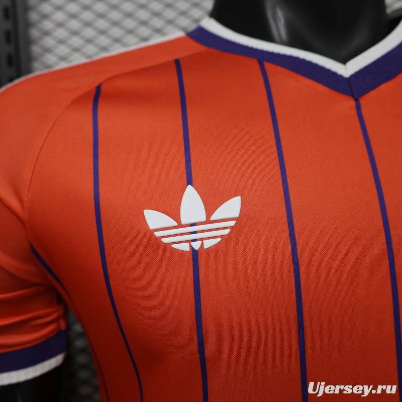 Player Version 26/27 Scotland Away Orange with Purple Pinstripe Jersey