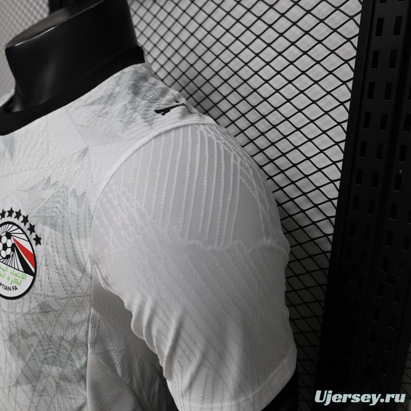 Player Version 2026 Egypt White with Grey  Away Jersey
