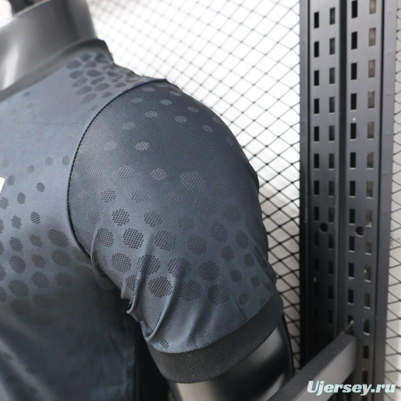 Player Version 2026 South Korea Dark Grey with Tonal Dot Allover Print Away Jersey