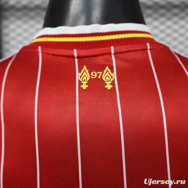 Player Version 26/27 Liverpool Red with White Pinstripe Home Jersey