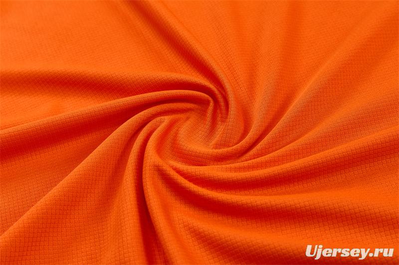 26/27 Netherlands Home Orange Short Sleeve + Soccer Shorts