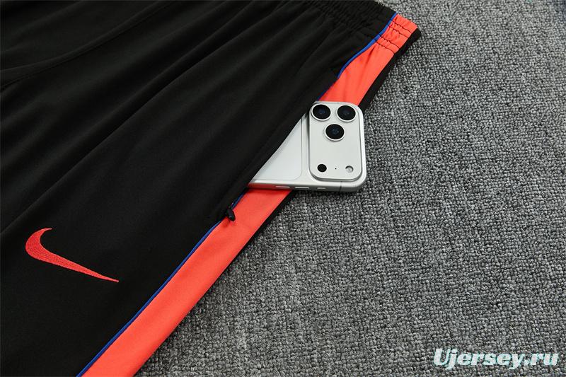 Player Version 26/27 Paris Black Half Zipper Jacket+Long Pants