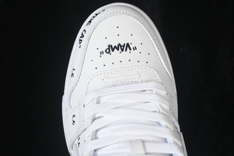 Off-White Out Of Office Low-Top Sneakers White Black Letters - AJD4
