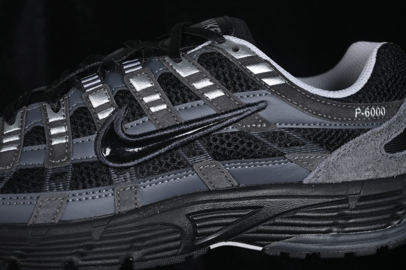 Nike P-6000 SE Retro Running Shoes with Layered Design and Lightweight Comfort - HF0015-002