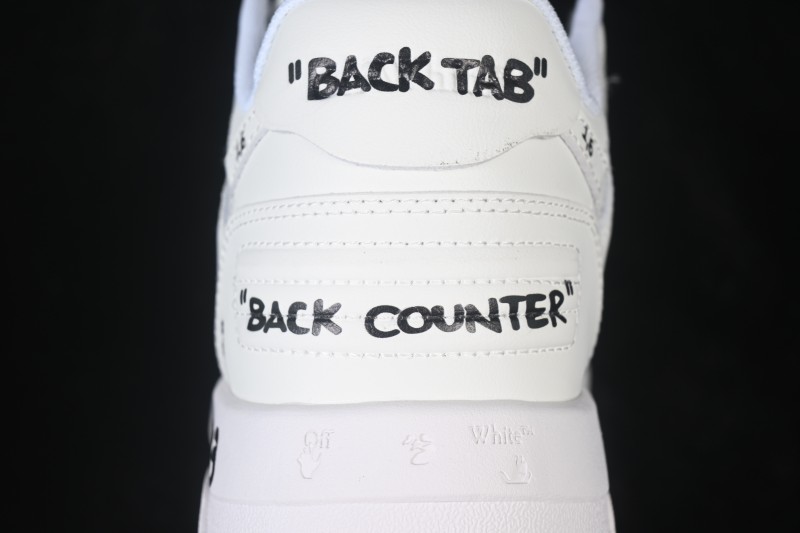 Off-White Out Of Office Low-Top Sneakers White Black Letters - AJD4