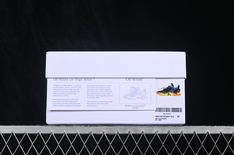 Off-White C/O Virgil Abloh Retro Running Shoes with Deconstructed Design - AJF6