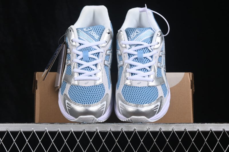 Asics Retro Running Shoes with GEL Cushioning and Mesh Upper - 1203A609-401