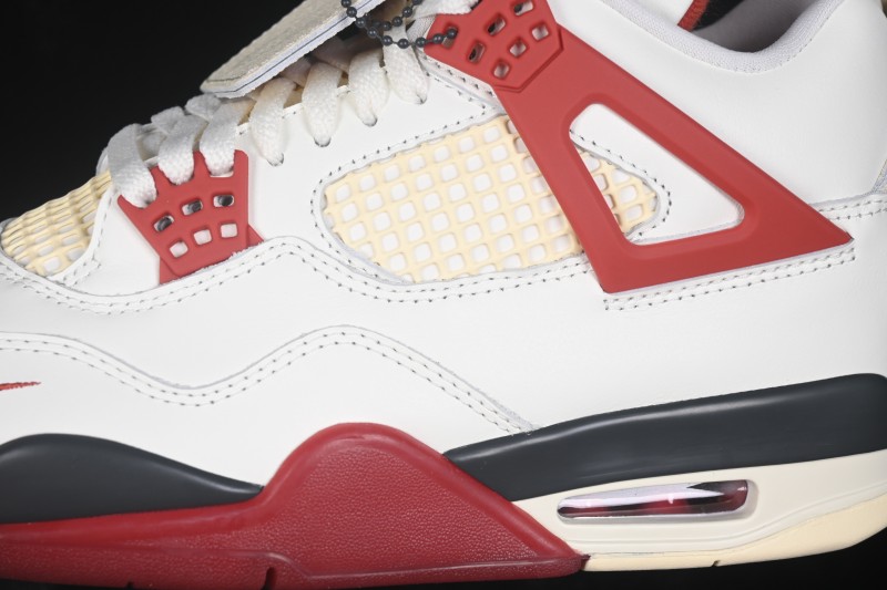 Nike Air Jordan 4 Retro 'Brick After Brick' OG Collaboration Sneakers with Premium Leather and Classic Basketball Design - IQ8055-100