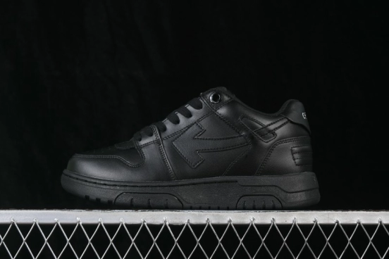Off-White Out Of Office Low-Top Fashion Sneakers All Black - Y Edition