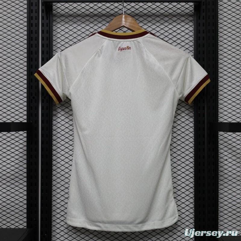 Player Version Womens  26/27  Spain White Away Jersey