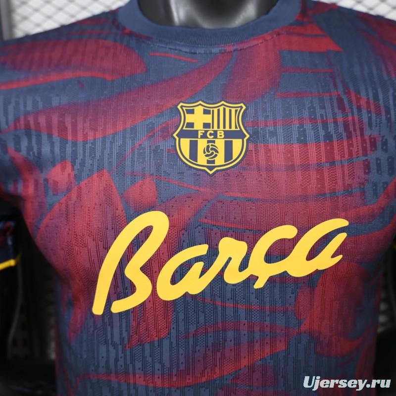 Player Version 26/27 FC Barcelona Navy Blue & Red  Special Edition Jersey