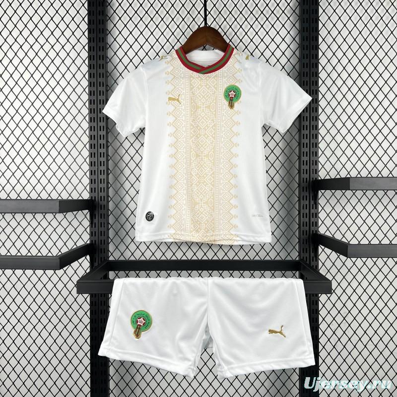 2026 Kids Morocco World Cup Away Kit