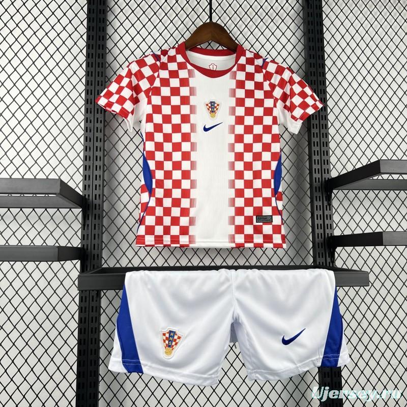 2026 Kids Croatia World Cup Home Kit