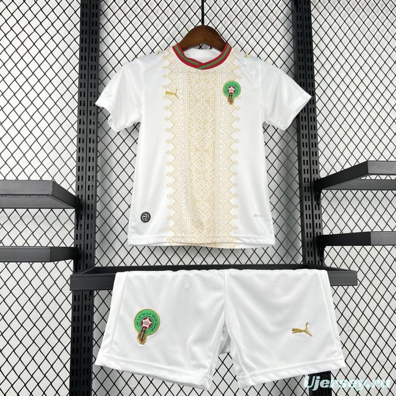 2026 Kids Morocco World Cup Away Kit