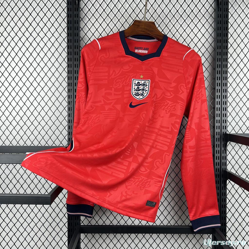 2026 Mens England World Cup Away Long Sleeve Jersey