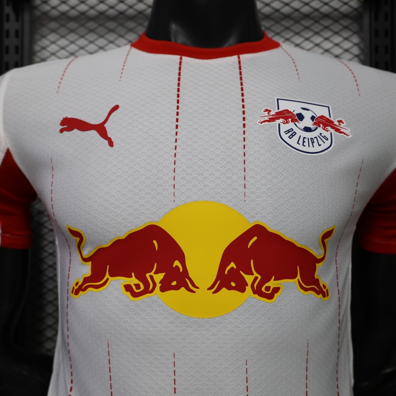 Player Version 26/27 RB Leipzig Home White  Stripes Jersey