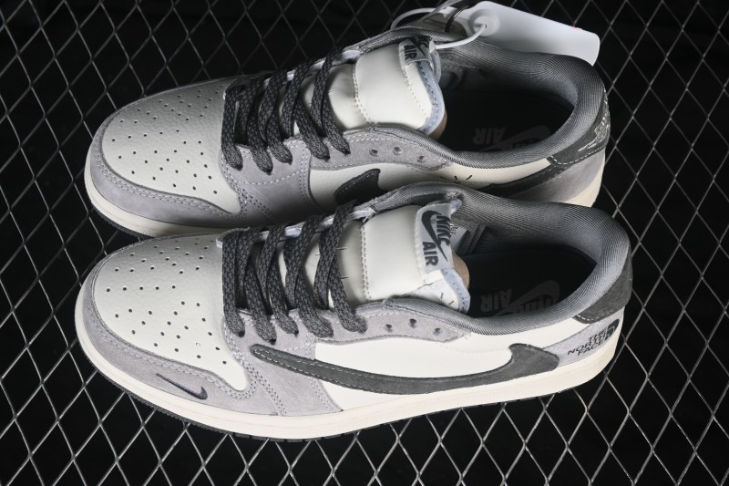Nike Travis Scott x Fragment Design x Air Jordan 1 Low OG SP AJ1 Low-Top Culture Skateboarding Shoes - XS2025-093