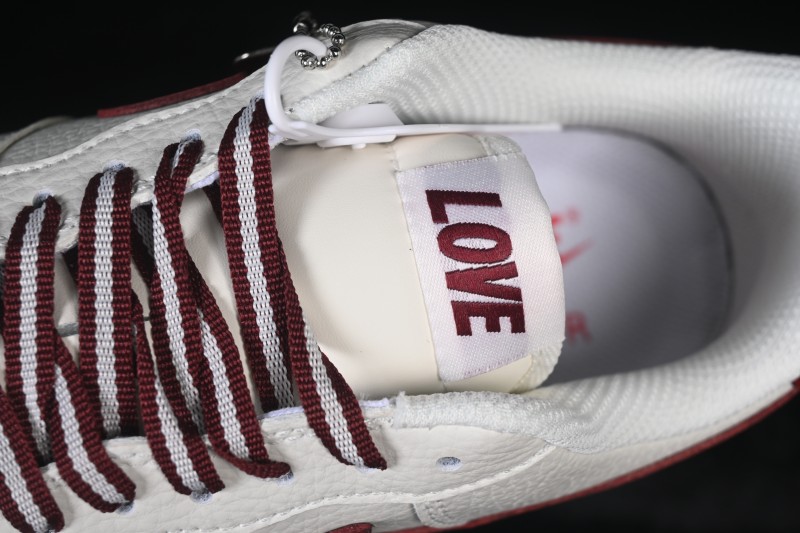 Nike Air Force 1 '07 Low Valentine's Day Edition White with Red Accents Low-Top Casual Skate Shoes - NH0601-539