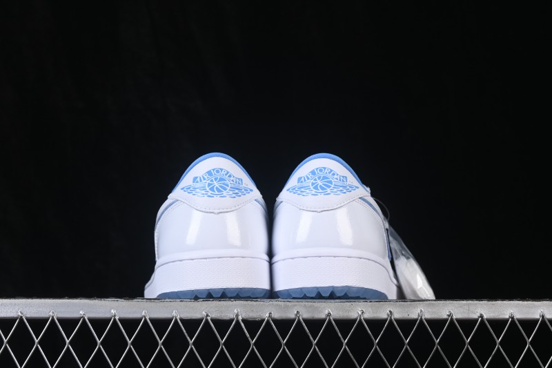 Nike Air Jordan 1 Low AJ1 Basketball Shoes with Patent Leather White and Blue Retro Style - DD9315-118