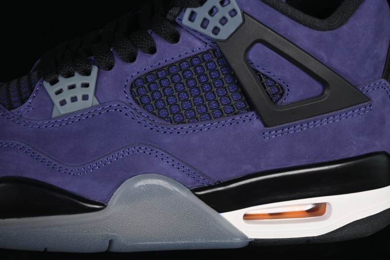 Nike Air Jordan 4 Retro 'Lakers' Premium Suede Basketball Sneakers - FV5029-500
