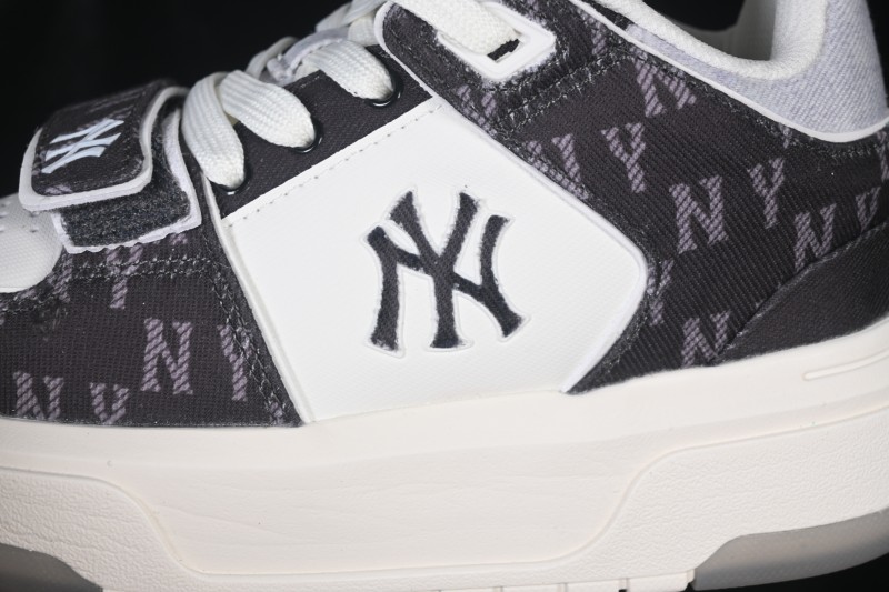New York MLB Chunky Liner Pocket Monogram High-Top Thick-Soled Running Sneakers - 3ASXMDM6N50BKS