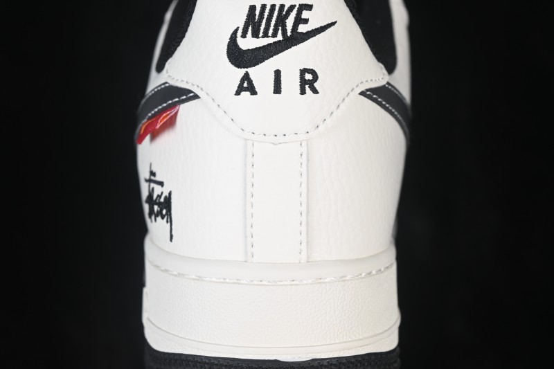 Nike Air Force 1 '07 Low Black and White Contrast Retro Basketball Sneakers - MM3399-817
