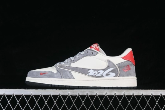 Nike Air Jordan 1 Low Retro Basketball Shoes with Year of the Horse Limited Edition Design - JW1188-179