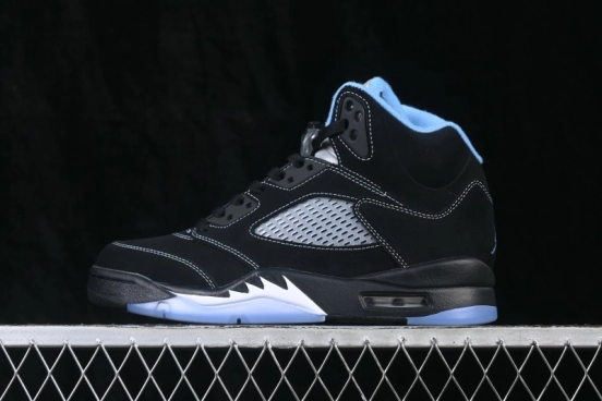 Nike Air Jordan 5 Retro 'Black University Blue' Men's Basketball Shoes - DD0587-008