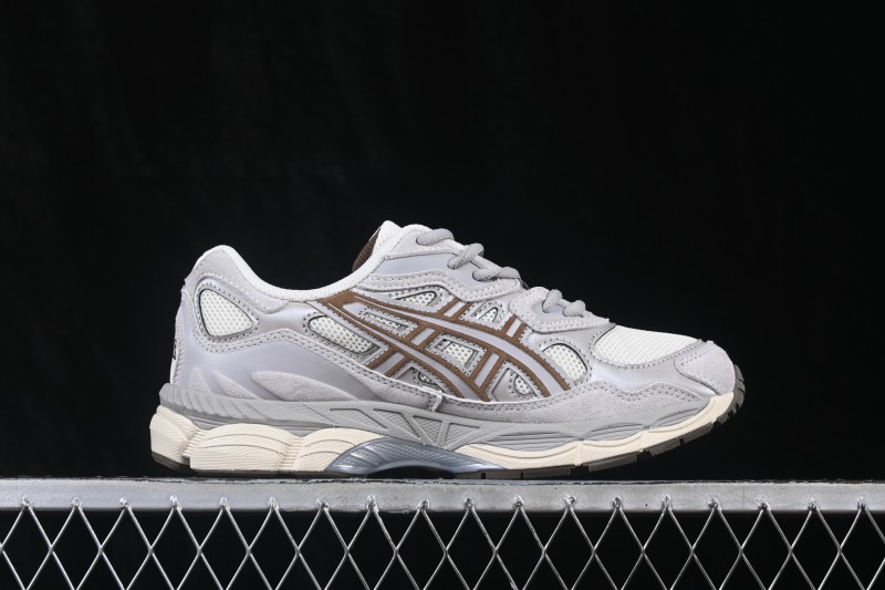 Asics Gel-NYC Retro Running Sneakers with Breathable Mesh and Suede Upper - 1203A383-114