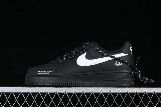 Nike Air Force 1 '07 Low Casual Skateboarding Shoes with Premium Leather Upper - FZ0627-010