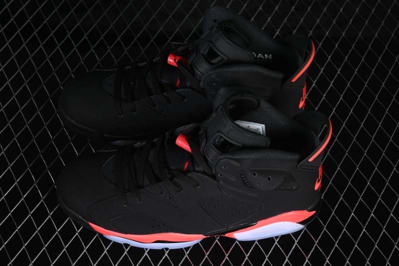 Nike Air Jordan 6 Retro Sneakers with Infrared Accents and Classic Design - CT8529-001