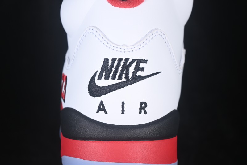 Nike Air Jordan 5 Retro Fire Red Black Tongue Basketball Shoes - HQ7978-101